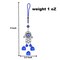 Evil Eye Chime Hanging Decoration Hamsa Hand Evil Eye Decor for Living Room Home Office Car Hanging Turkish Nazar Amulet Door Wall Hanging Ornament - Protection Good Luck Charm Gift (9 Inch)